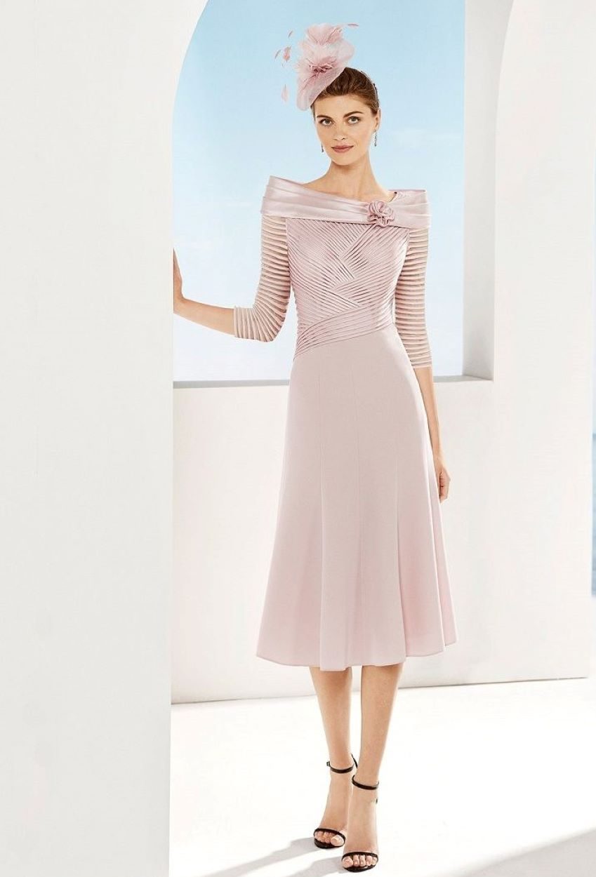 Rosa Clara Dress - 3G184 Pink Front