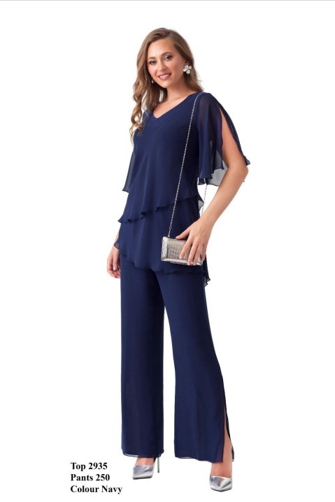 Allison Two Piece 2935 Top & 250 Trousers Navy 