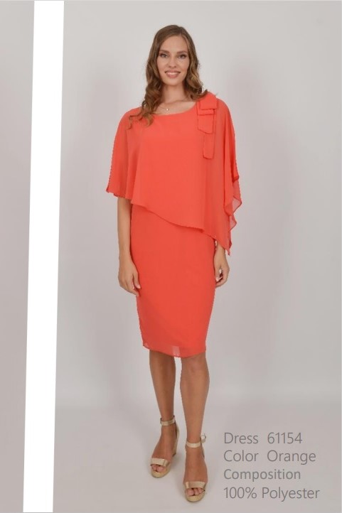 Allison 61154 Orange Dress