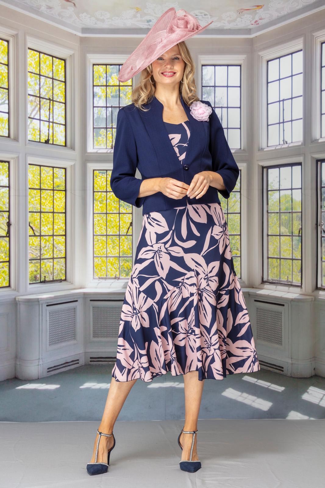 Glitz Pink & Navy 1596 1430 Royal Blue